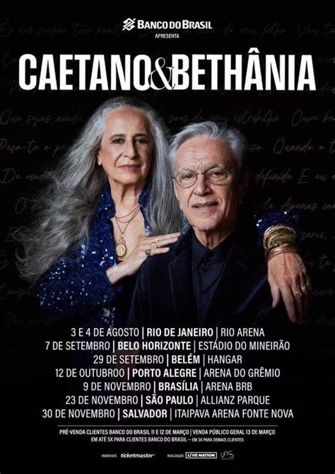 caetano e betânia em bh - caetano e bethânia 2023